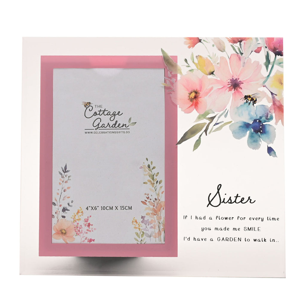 The Cottage Garden Glass Photo Frame - Sister