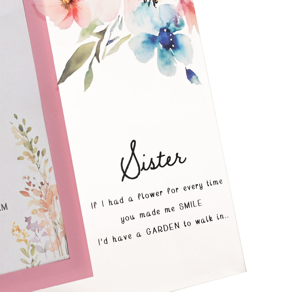 The Cottage Garden Glass Photo Frame - Sister