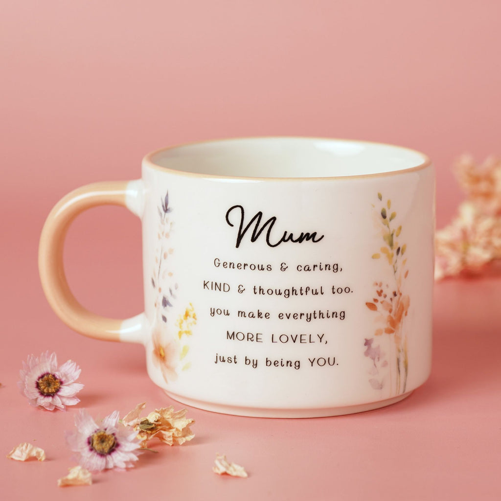 The Cottage Garden Peach Mug - Mum