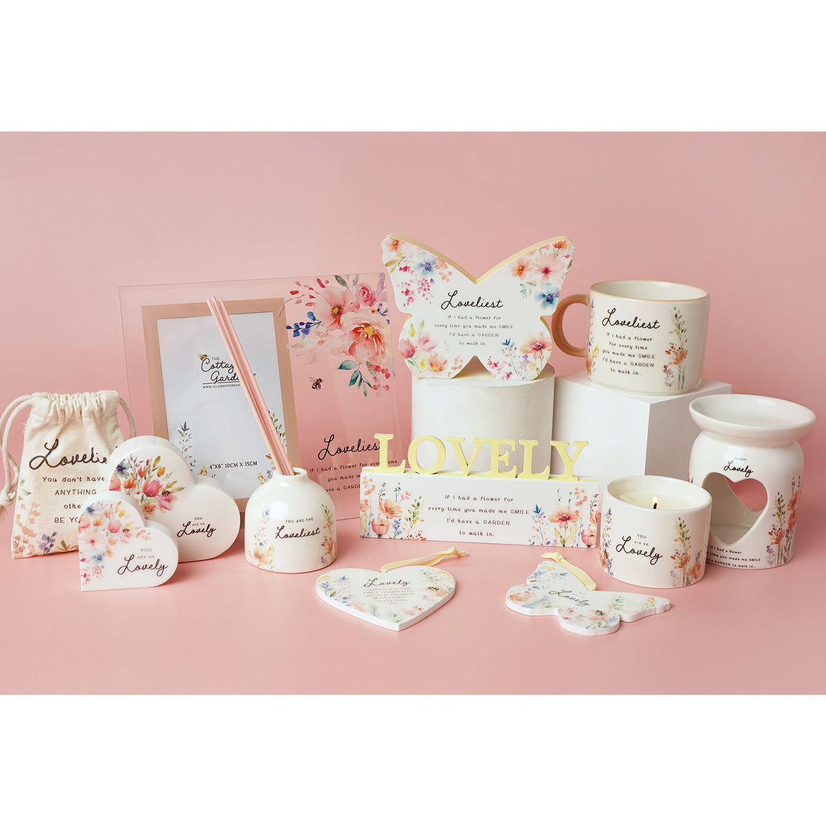 The Cottage Garden Peach Mug - Loveliest