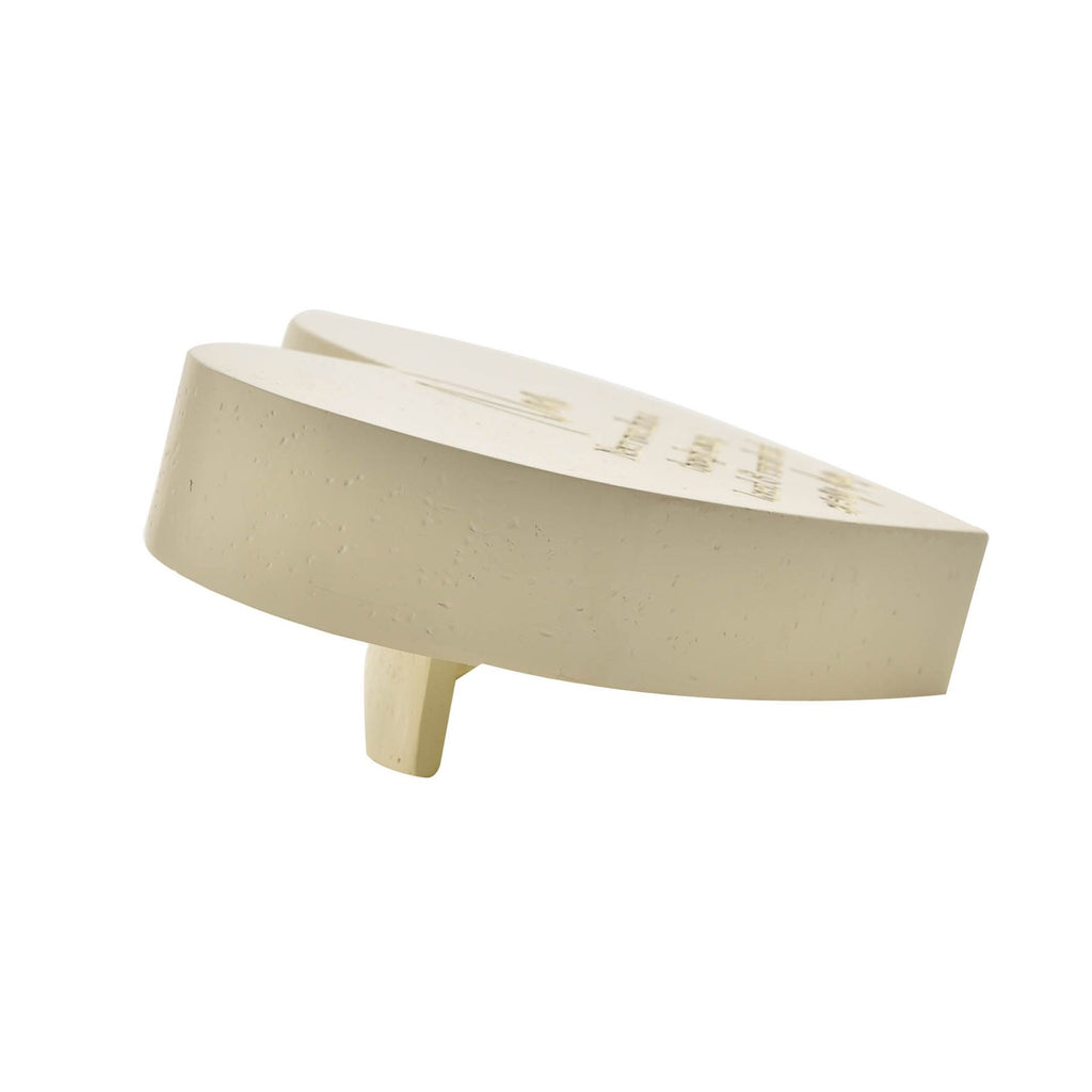 Thoughts of You Memorial Graveside Ivory Heart Plaque - Nan