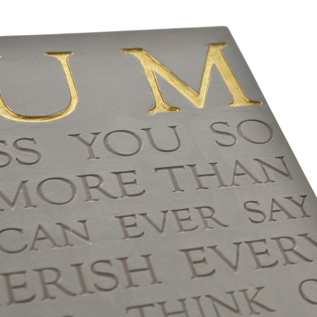 Thoughts of You Memorial Square Plaque - Mum