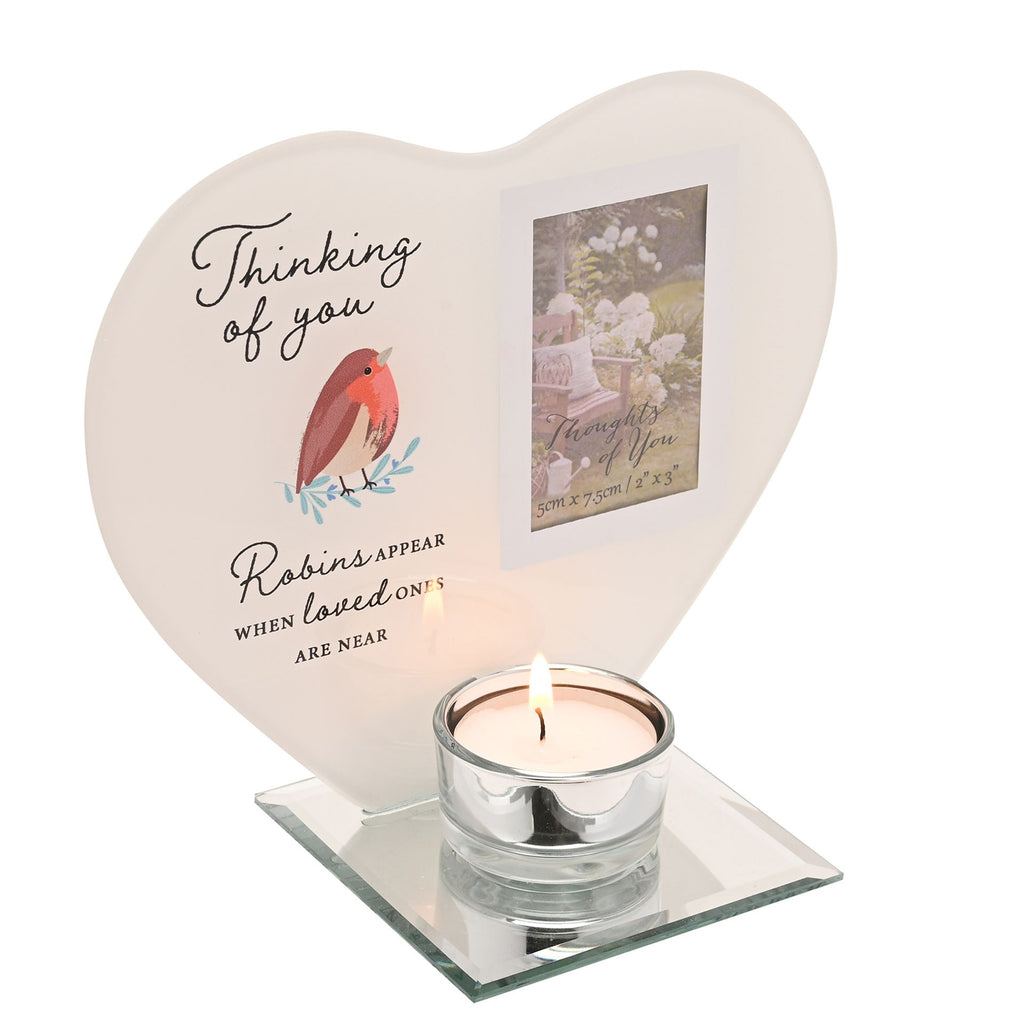 Thoughts of You Tea Light Holder with Photo - Thinking Of You