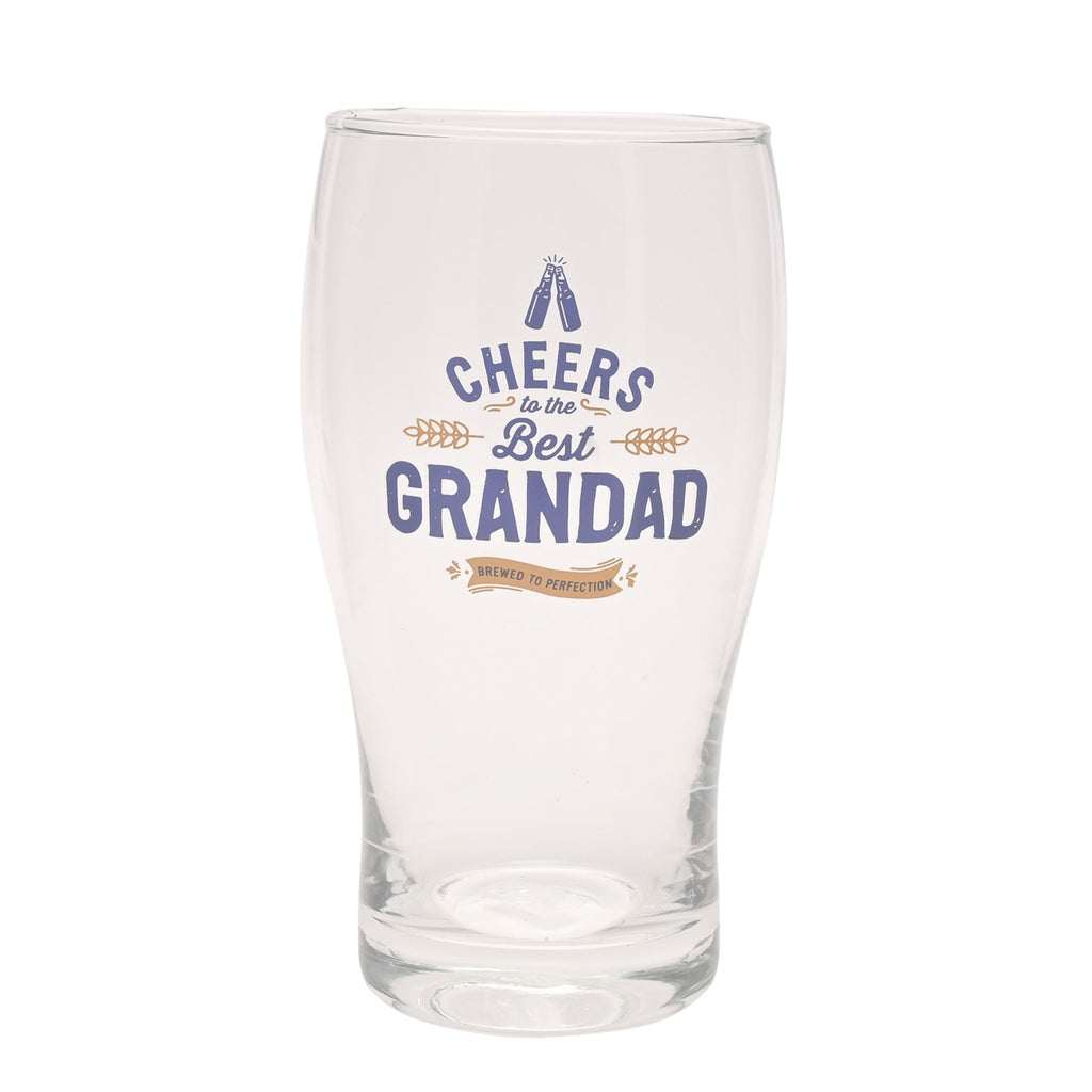 Well Crafted Pint Glass and Coaster Set - Grandad