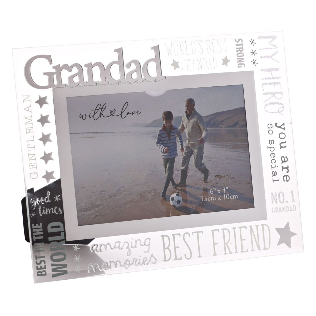With Love Glass Frame With 3D - Grandad
