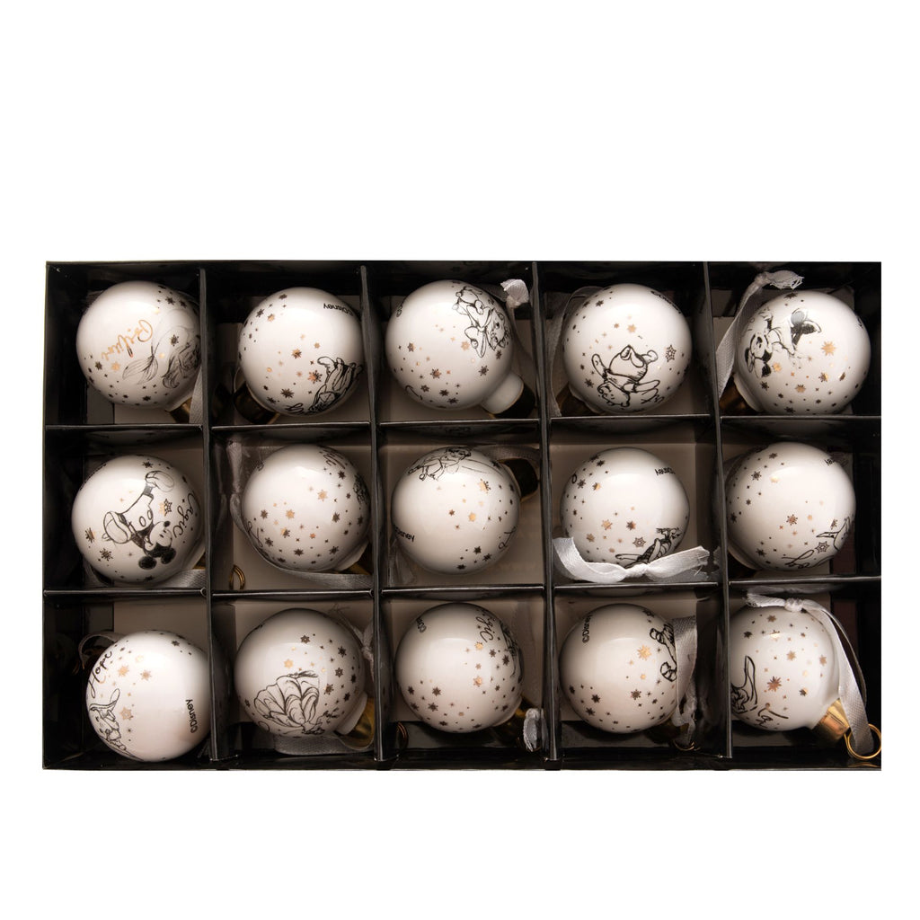 Disney Set of 15 Ceramic Baubles
