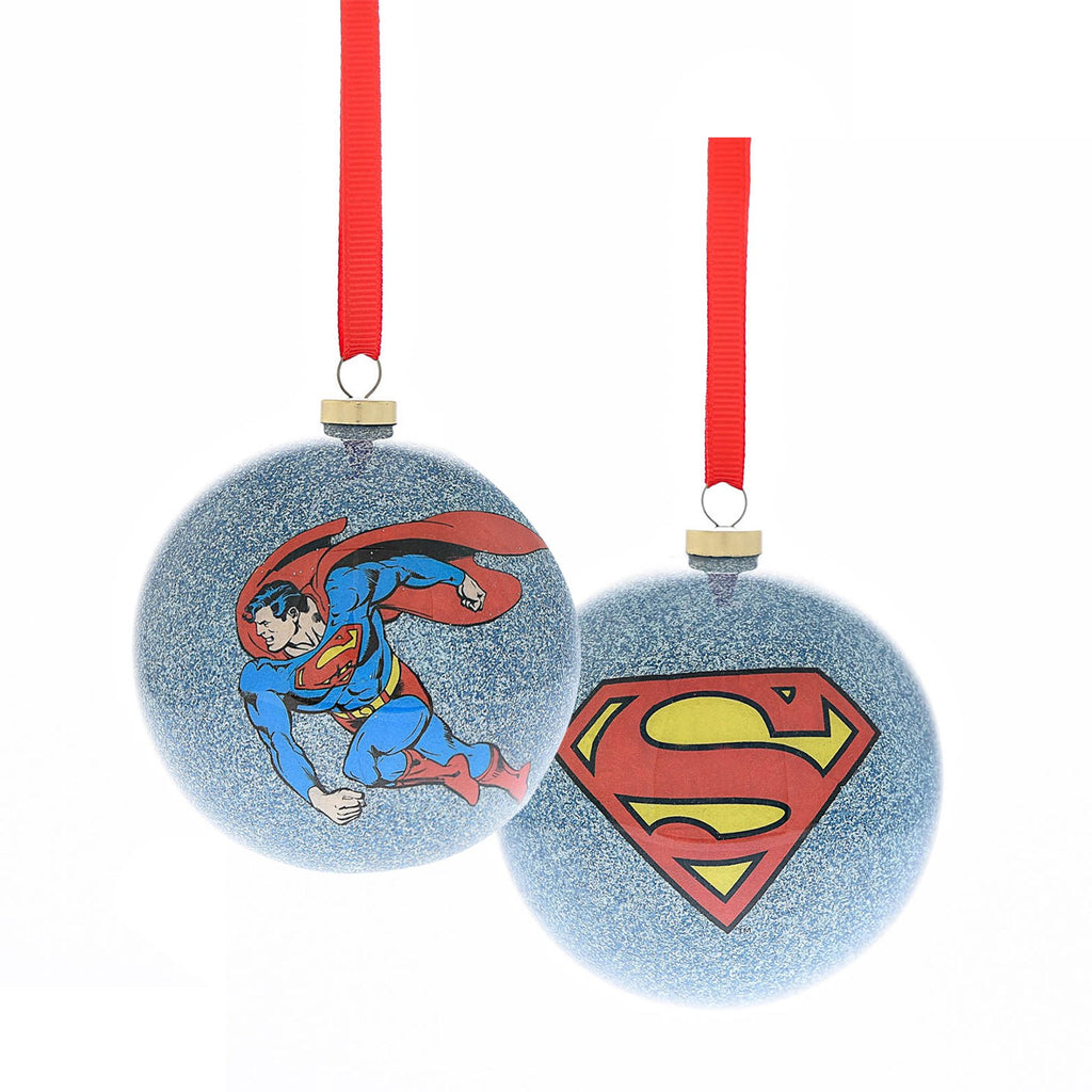 Set of 6 DC Comic Christmas Baubles - Heroes