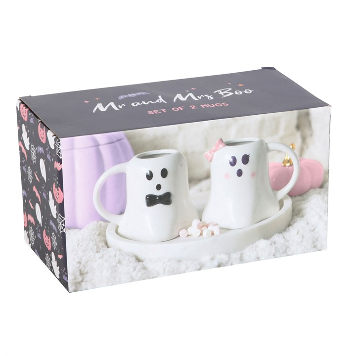 Mr and Mrs Boo Ghost Shaped Mug Set - product image 4
