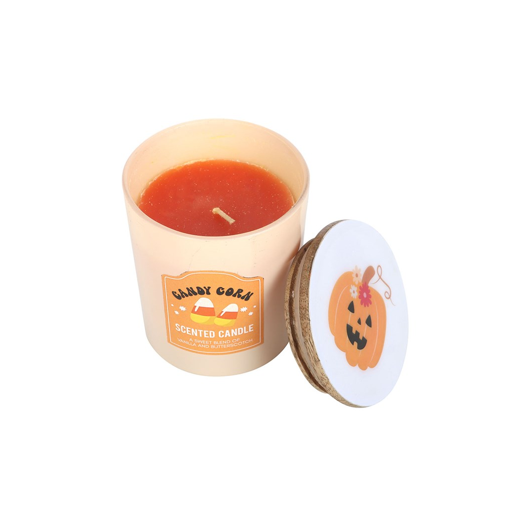 Candy Corn Vanilla and Butterscotch Candle - product image 3