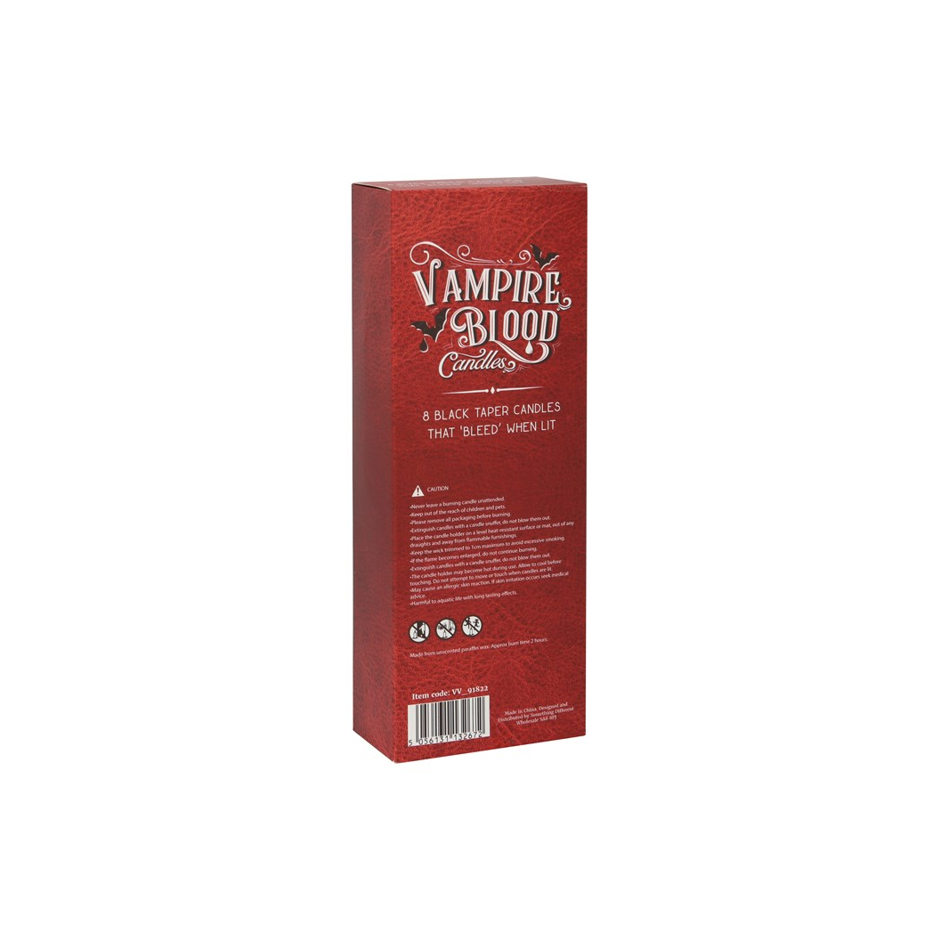 Set of 8 Vampire Blood Taper Candles - product image 5