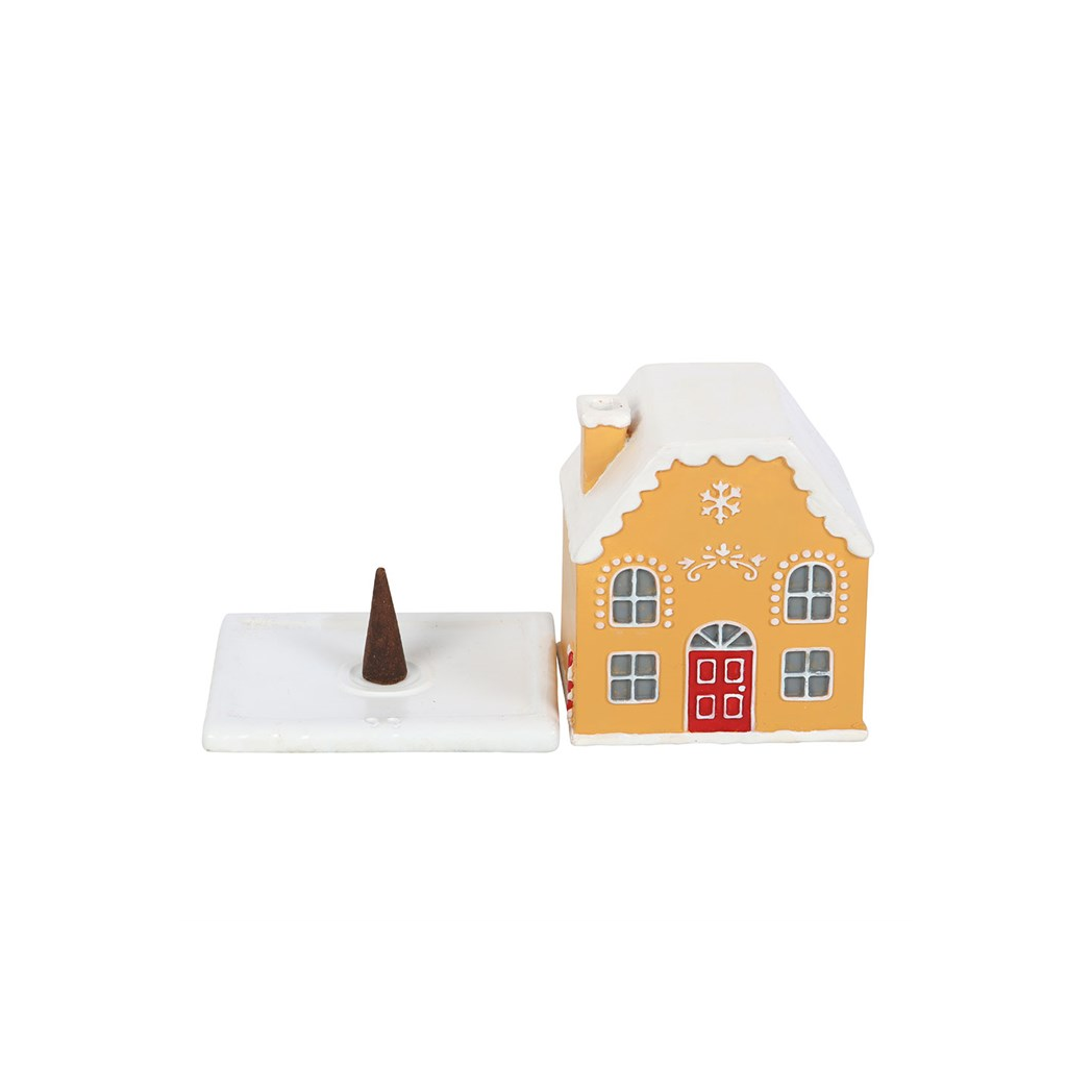 Candy Cane Gingerbread House Incense Cone Holder - product image 3