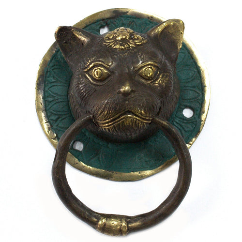 Brass Door Knocker - Cats Head product image