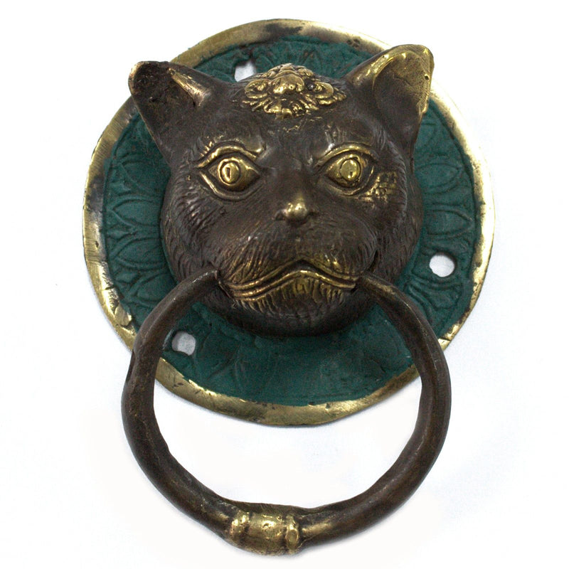 Brass Door Knocker - Cats Head product image
