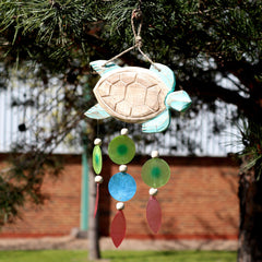 Aqua Turtle Carving and Copis Drop product image