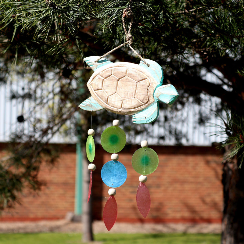 Aqua Turtle Carving and Copis Drop product image