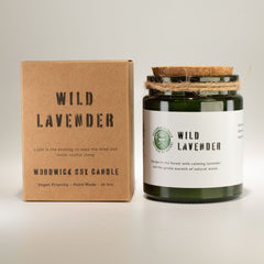 Greenman Woodwick Soy Candle - Wild Lavender product image 3