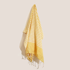 Cotton Pario Throw - 100x180 cm - Sunny Yellow product image