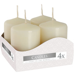 Set of 4 Pillar Candles 40x60mm - Ivory product image