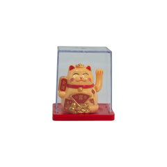 Mini Solar Powered Money Cat in Box - Yellow product image