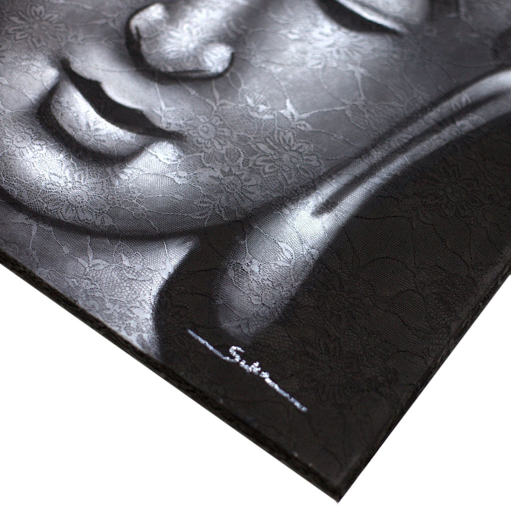 Buddha Painting - Grey Brocade Detail product image 2