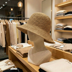 Nomad Sari Floppy Straw Sun Hat - Natural Coffee product image 2