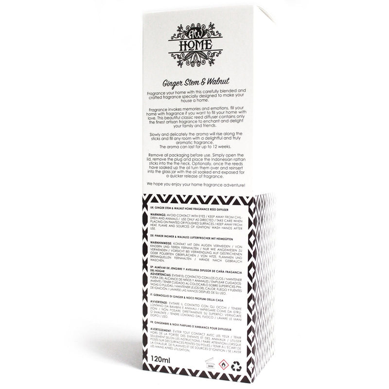 120ml Reed Diffuser - Ginger Stem & Walnut product image