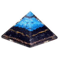 Orgonite Pyramid - Turqoise and Black Tourmaline - 70 mm product image