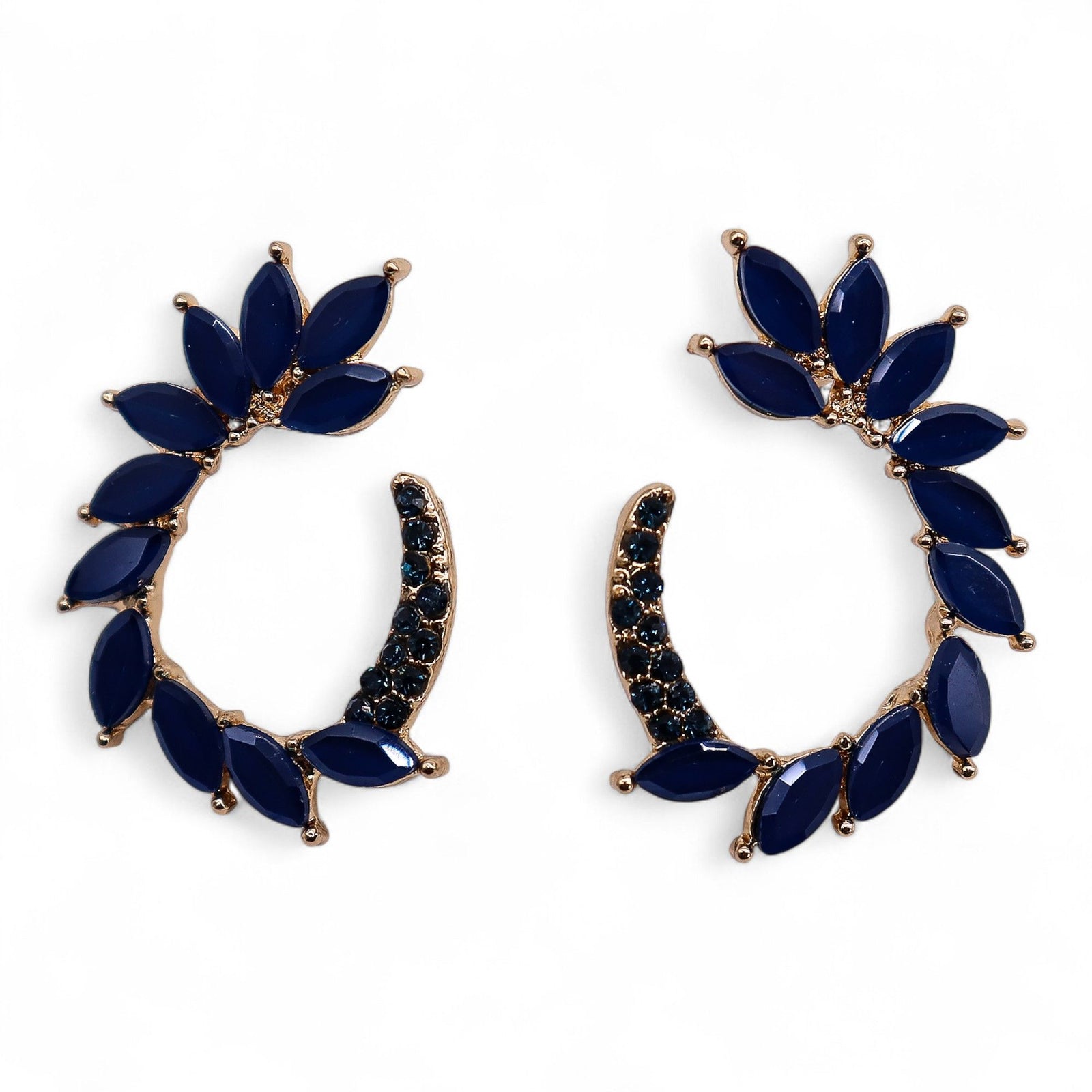 Royal Blue - Vintage Glass - Loop - Earrings product image