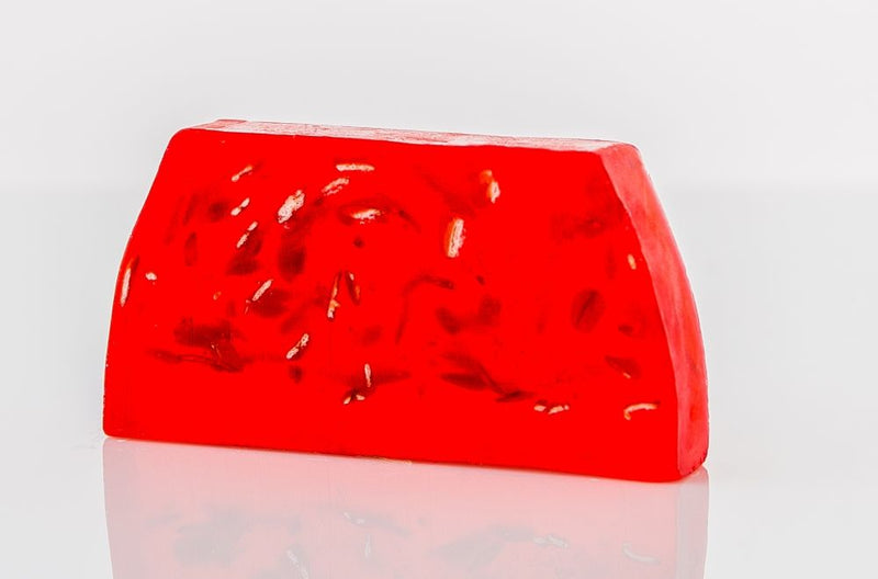 Handmade Soap Loaf - Pomegranate - Slice Approx 100g product image