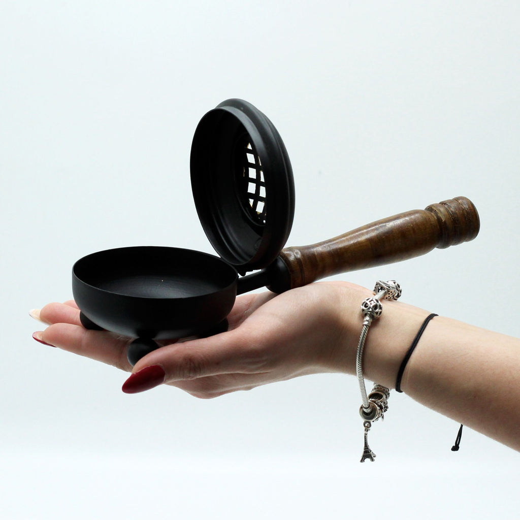 Med Iron Censer Incense Burner - Gold detail product image 2