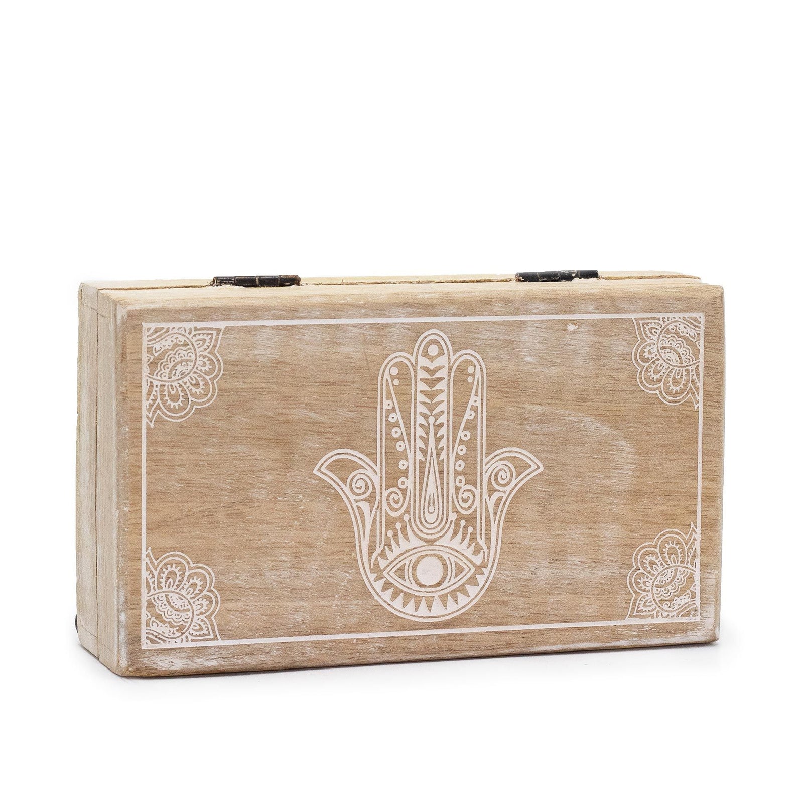 Med Square Box 17x10x4.2cm - Hamsa Whitewash product image