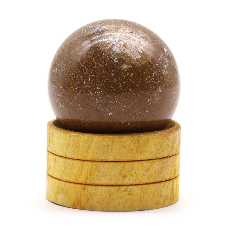 Gemstone Sphere 40mm - Ocean Agate with Stand product image