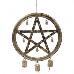 Indian Chimes - Pentagon with Cow Bells - 25x49cm product image