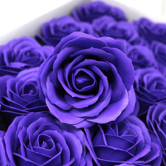 Craft Soap Flowers - Lrg Rose - Violet product image 2