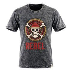 Nomad Sari Stonewashed Cotton T-Shirt - Rebel - Charcoal - Medium product image 3