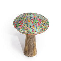Small Enamelled Mushroom - 10cm - Mediterranean Tile Pattern product image 5
