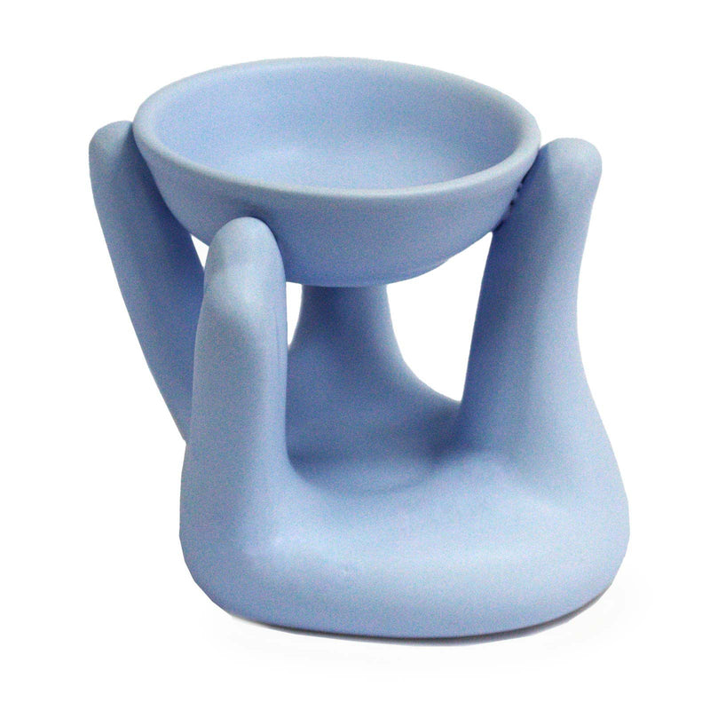 Open Hands Oil Burner - Blue product image