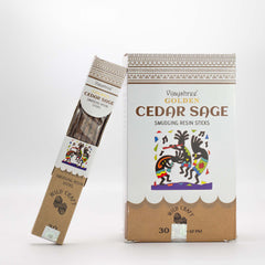 Golden Cedar Sage Smudging Resin Sticks – 30g product image 5