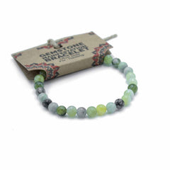 Gemstone Manifestation Bracelet - Olive Jade - Healing product image 2