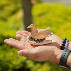 Handmade Parasite Wood Art Carving - Wild Duck Resting product image 4
