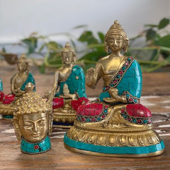 Brass Buddha Figure - Hands Down - 11.5 cm product image 6