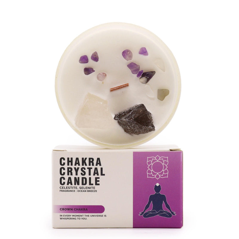 Chakra Crystal Candles - Crown Chakra product image