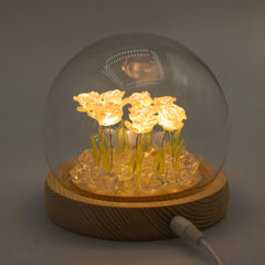 Floral Glow Garden Dome - 10 Pink Roses - LED USB product image 7