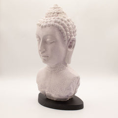 Buddha Bust Lamp Lavender Crackle - Oval Stand product image 7