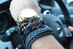 Mens Bracelet Sets - Metal & Leather (asst) product image 8