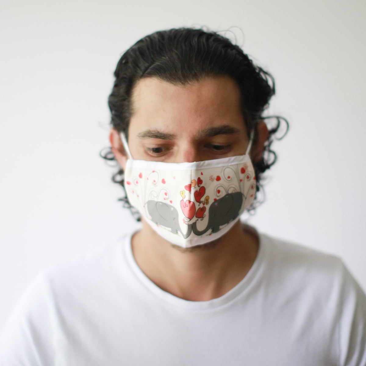 Reusable Fashion Face Mask - Love Elephants (Adult) - product image 4