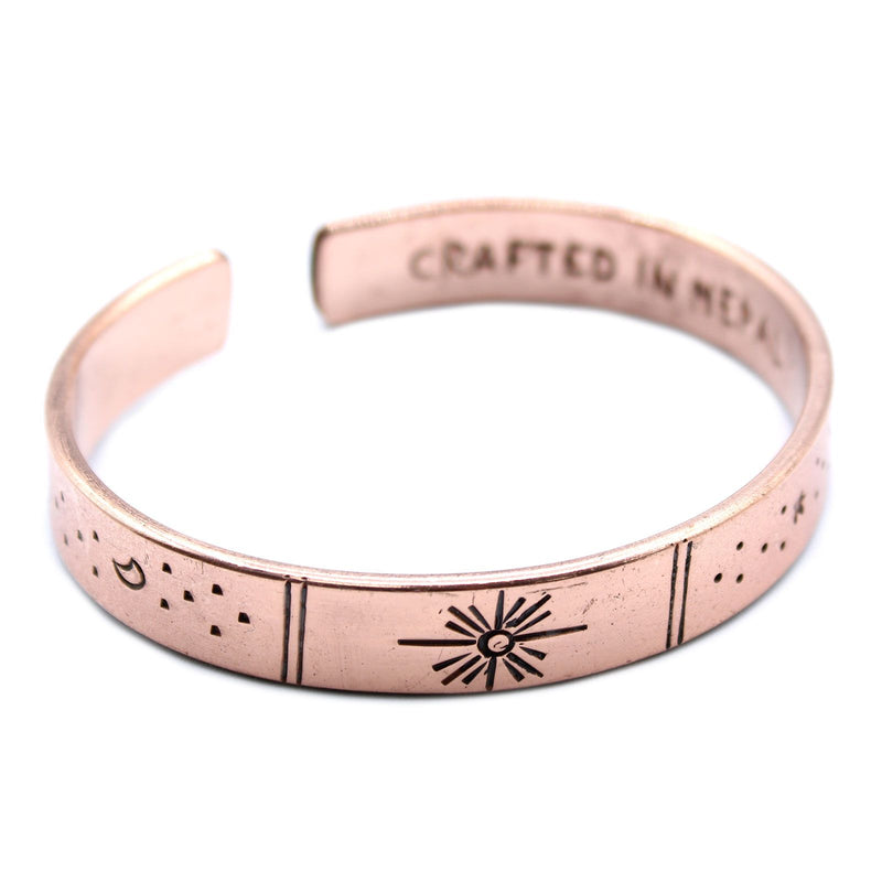Inspiration Bracelet - Copper Snrise, Galaxy, Stars, Earth product image