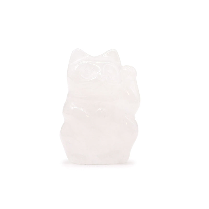 Gemstone Lucky Cat - Rose Quartz product image