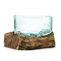 Molten Glass Tank on Wood with Stand - Medium Bowl product image 6