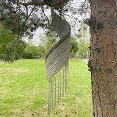 Coconut Leaf Wind Chimes - Whitewash product image